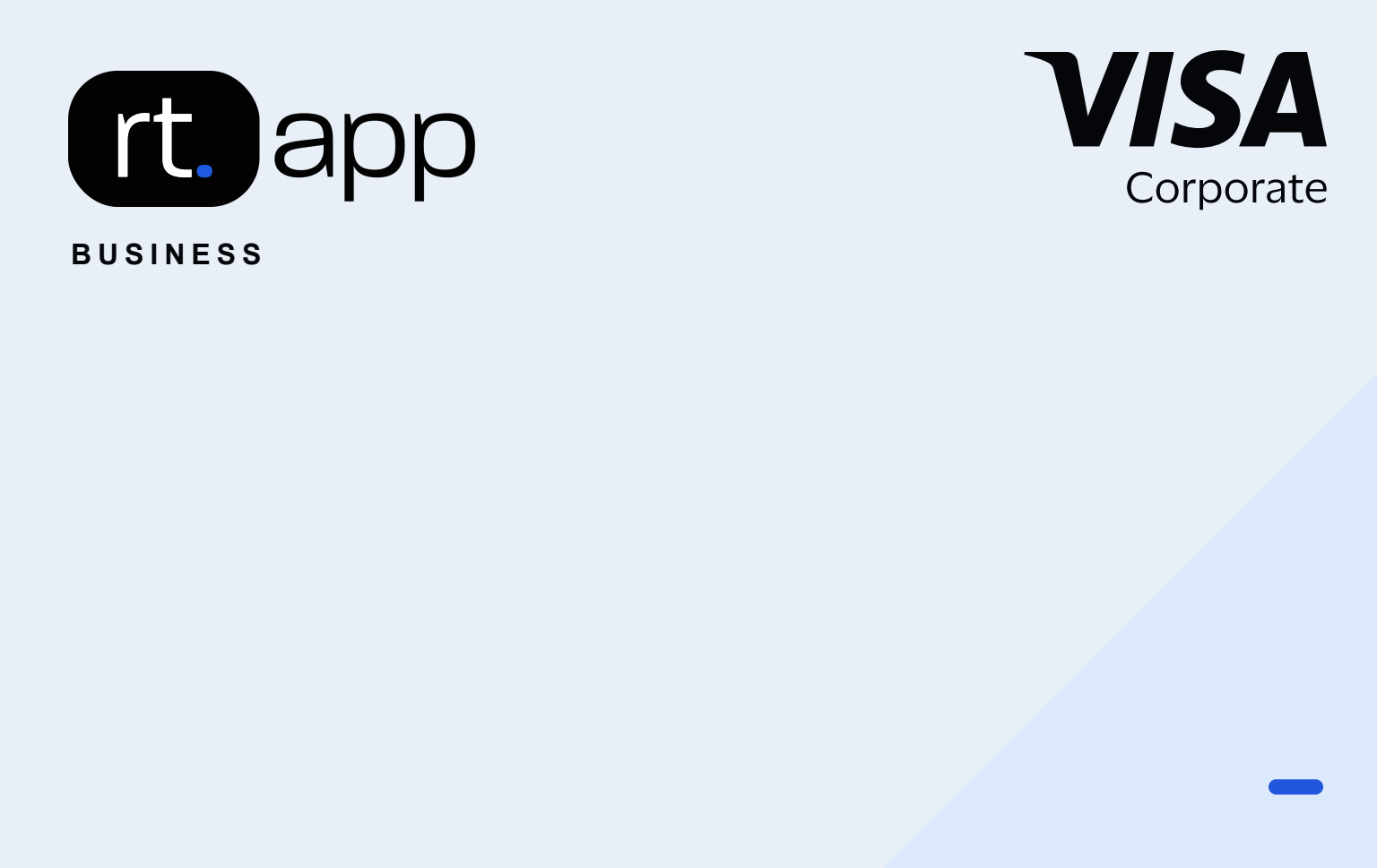 RT.APP Business Visa Corporate card